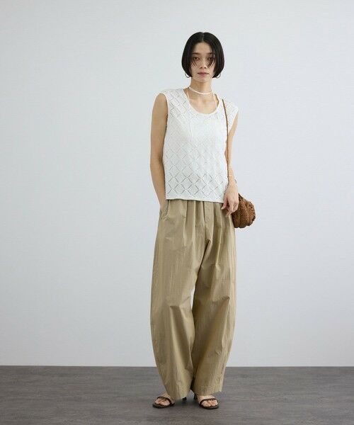 ROPE' / ロペ その他トップス | 【SALON adam et rope'】Cafissiチョーカー付きノースリーブプルオーバー / セットアップ対応 | 詳細3