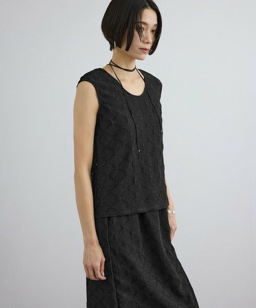 ROPE' / ロペ その他トップス | 【SALON adam et rope'】Cafissiチョーカー付きノースリーブプルオーバー / セットアップ対応 | 詳細5