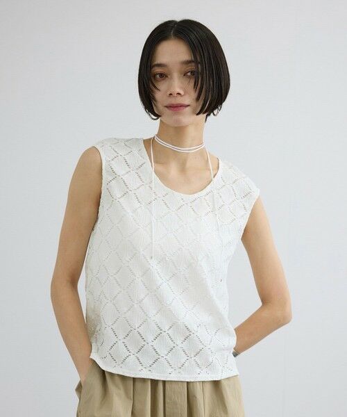 ROPE' / ロペ その他トップス | 【SALON adam et rope'】Cafissiチョーカー付きノースリーブプルオーバー / セットアップ対応 | 詳細9