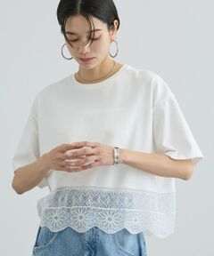ROPE' / ロペ Tシャツ | 【SALON adam et rope'】アラベスクスカラップTシャツ