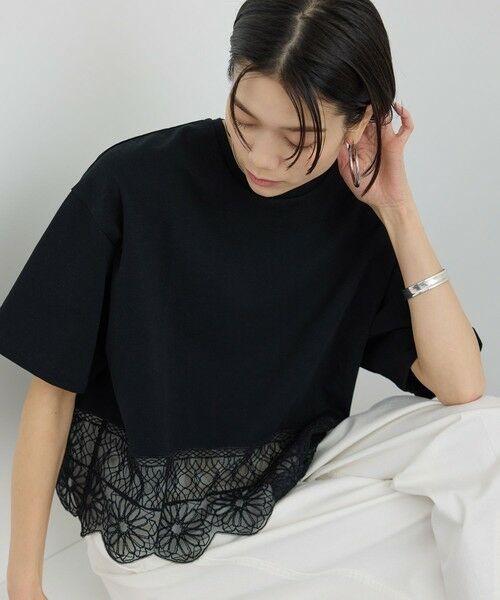 ROPE' / ロペ Tシャツ | 【SALON adam et rope'】アラベスクスカラップTシャツ | 詳細1