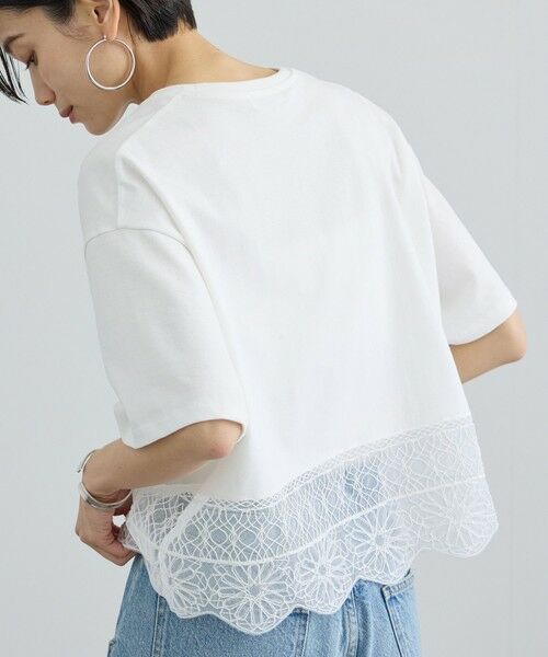 ROPE' / ロペ Tシャツ | 【SALON adam et rope'】アラベスクスカラップTシャツ | 詳細12