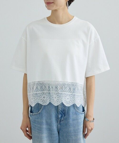 ROPE' / ロペ Tシャツ | 【SALON adam et rope'】アラベスクスカラップTシャツ | 詳細13