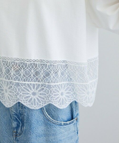 ROPE' / ロペ Tシャツ | 【SALON adam et rope'】アラベスクスカラップTシャツ | 詳細18