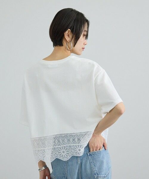 ROPE' / ロペ Tシャツ | 【SALON adam et rope'】アラベスクスカラップTシャツ | 詳細2