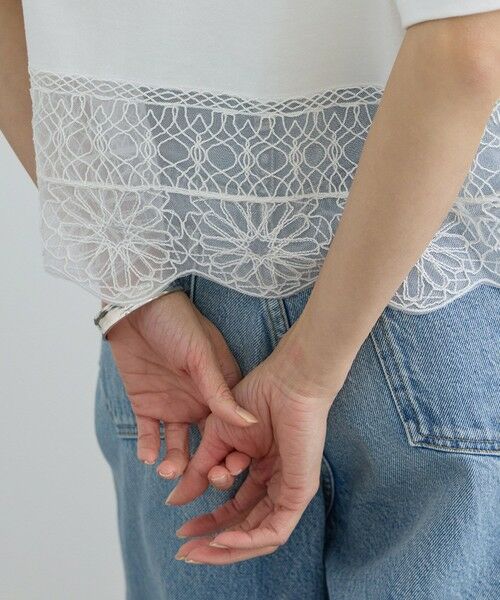 ROPE' / ロペ Tシャツ | 【SALON adam et rope'】アラベスクスカラップTシャツ | 詳細3