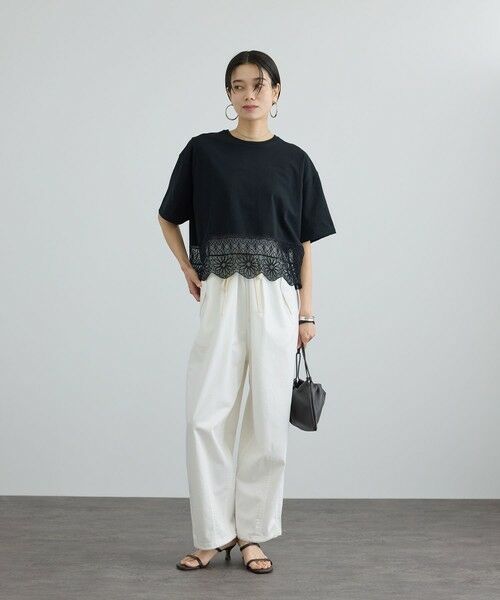 ROPE' / ロペ Tシャツ | 【SALON adam et rope'】アラベスクスカラップTシャツ | 詳細4