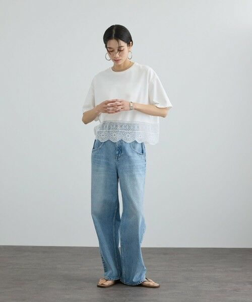 ROPE' / ロペ Tシャツ | 【SALON adam et rope'】アラベスクスカラップTシャツ | 詳細5