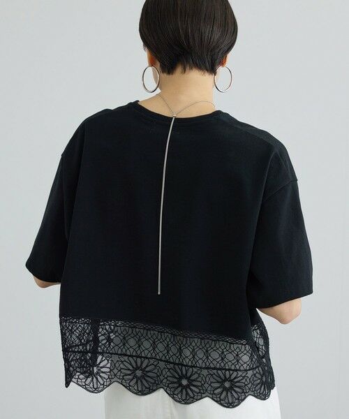 ROPE' / ロペ Tシャツ | 【SALON adam et rope'】アラベスクスカラップTシャツ | 詳細8