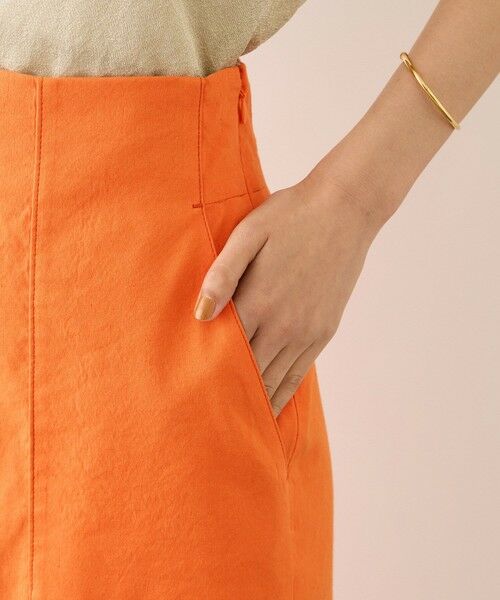 ROPE' / ロペ ミニ・ひざ丈スカート | [美人スカート]レーヨンリネンストレッチポケット付きタイトスカート/26SS・イージーケア | 詳細22