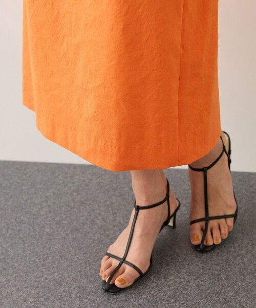 ROPE' / ロペ ミニ・ひざ丈スカート | [美人スカート]レーヨンリネンストレッチポケット付きタイトスカート/26SS・イージーケア | 詳細24