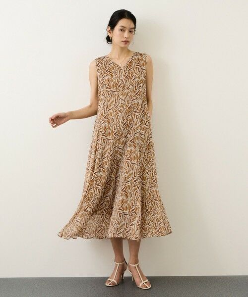 ROPE' / ロペ ロング・マキシ丈ワンピース | 【DEVEAUX(デヴォー)】プリントフレアワンピース | 詳細8