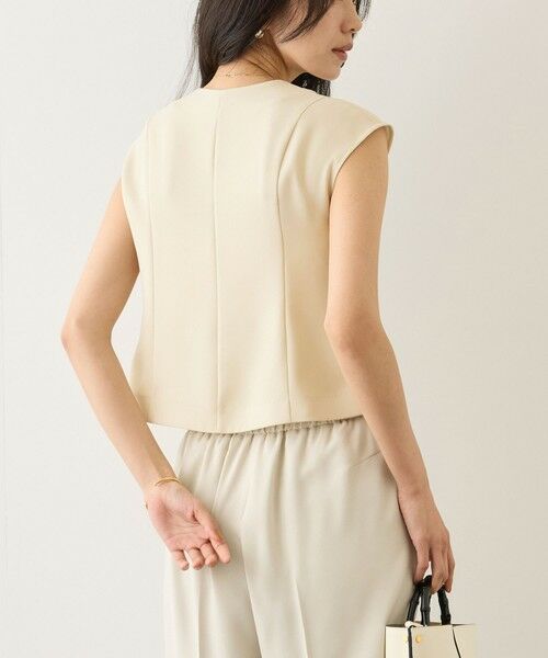 ROPE' / ロペ シャツ・ブラウス | コンフォートフレンチスリーブブラウス/UVケア・防シワ・接触冷感・吸水速乾・セットアップ対応・イージーケア | 詳細1