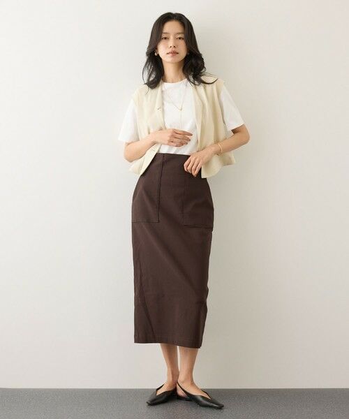 ROPE' / ロペ シャツ・ブラウス | コンフォートフレンチスリーブブラウス/UVケア・防シワ・接触冷感・吸水速乾・セットアップ対応・イージーケア | 詳細10