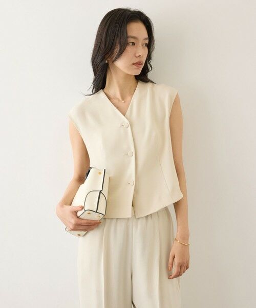 ROPE' / ロペ シャツ・ブラウス | コンフォートフレンチスリーブブラウス/UVケア・防シワ・接触冷感・吸水速乾・セットアップ対応・イージーケア | 詳細11