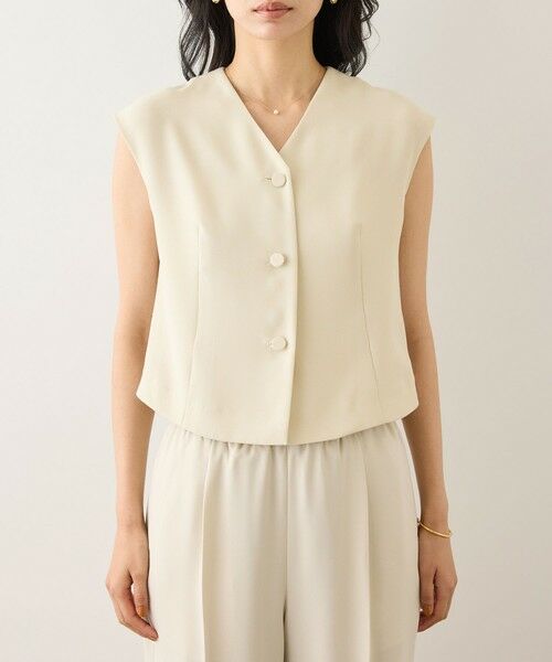 ROPE' / ロペ シャツ・ブラウス | コンフォートフレンチスリーブブラウス/UVケア・防シワ・接触冷感・吸水速乾・セットアップ対応・イージーケア | 詳細15