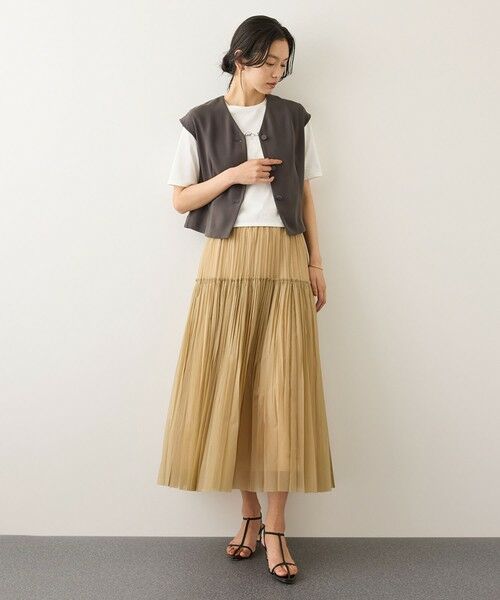 ROPE' / ロペ シャツ・ブラウス | コンフォートフレンチスリーブブラウス/UVケア・防シワ・接触冷感・吸水速乾・セットアップ対応・イージーケア | 詳細7