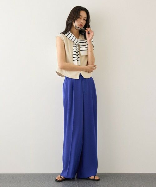 ROPE' / ロペ シャツ・ブラウス | コンフォートフレンチスリーブブラウス/UVケア・防シワ・接触冷感・吸水速乾・セットアップ対応・イージーケア | 詳細9