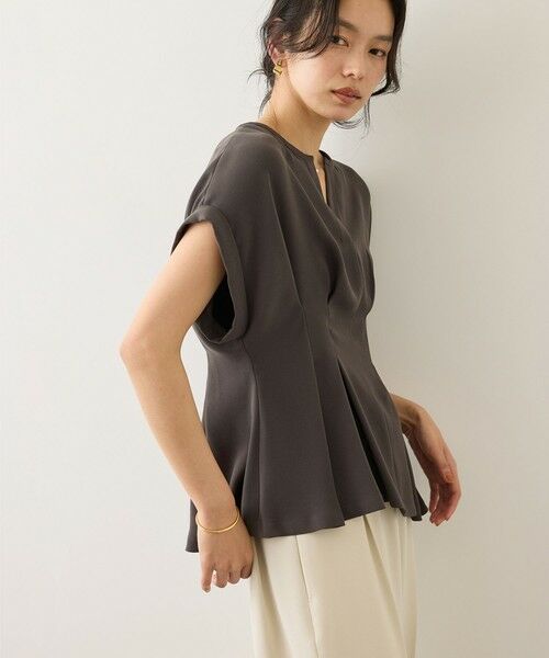 ROPE' / ロペ シャツ・ブラウス | コンフォートナロータックブラウス/UVケア・防シワ・接触冷感・吸水速乾・セットアップ対応・イージーケア | 詳細1