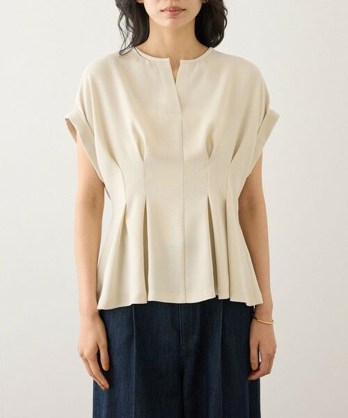 ROPE' / ロペ シャツ・ブラウス | コンフォートナロータックブラウス/UVケア・防シワ・接触冷感・吸水速乾・セットアップ対応・イージーケア | 詳細10