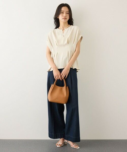 ROPE' / ロペ シャツ・ブラウス | コンフォートナロータックブラウス/UVケア・防シワ・接触冷感・吸水速乾・セットアップ対応・イージーケア | 詳細3