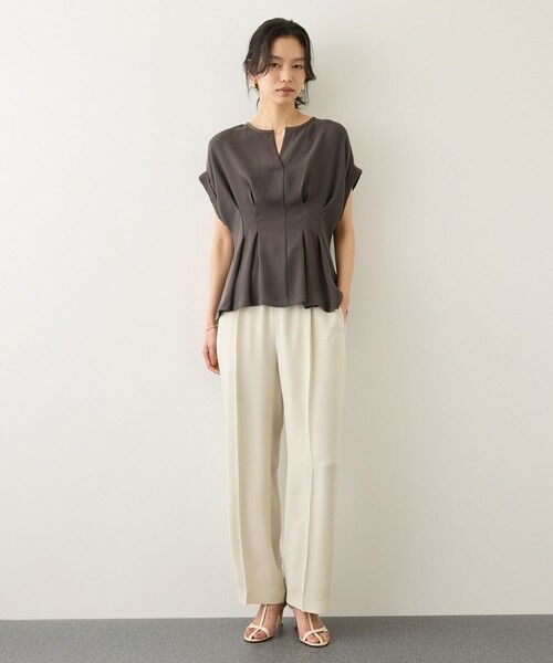 ROPE' / ロペ シャツ・ブラウス | コンフォートナロータックブラウス/UVケア・防シワ・接触冷感・吸水速乾・セットアップ対応・イージーケア | 詳細5