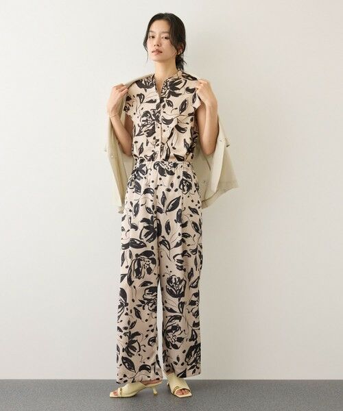 ROPE' / ロペ シャツ・ブラウス | 【DEVEAUX(デヴォー)】フラワープリントドレープカラーブラウス/セットアップ対応 | 詳細10