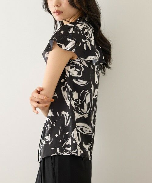 ROPE' / ロペ シャツ・ブラウス | 【DEVEAUX(デヴォー)】フラワープリントドレープカラーブラウス/セットアップ対応 | 詳細12
