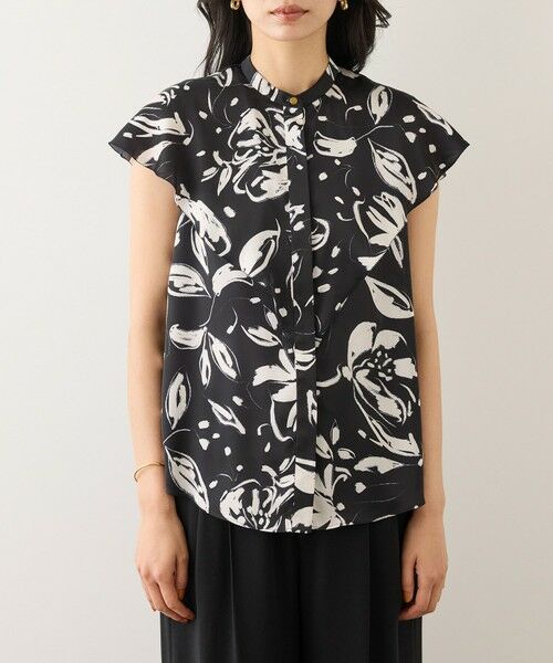 ROPE' / ロペ シャツ・ブラウス | 【DEVEAUX(デヴォー)】フラワープリントドレープカラーブラウス/セットアップ対応 | 詳細16