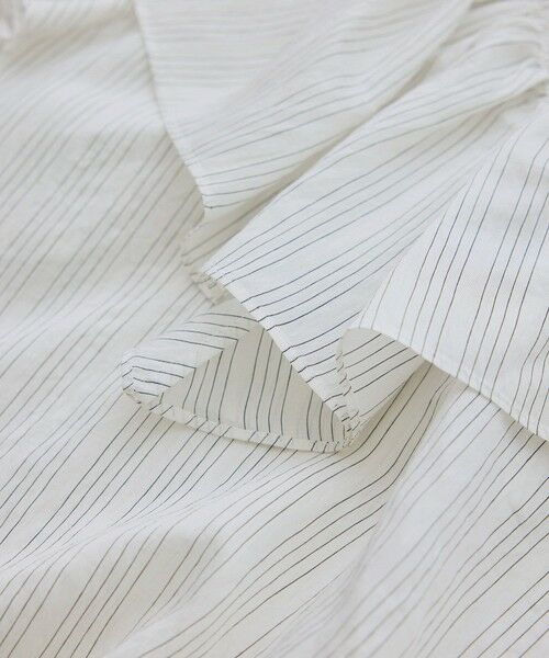 ROPE' / ロペ シャツ・ブラウス | 【一部WEB限定】Vネックフリルブラウス(無地・ピンストライプ)/イージーケア | 詳細24
