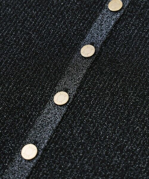 ROPE' / ロペ カーディガン・ボレロ | シアーラメワイドリブ5分袖カーディガン/イージーケア | 詳細25