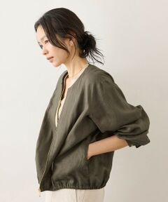 ROPE' / ロペ ブルゾン | ウォッシュリネンジップシャツブルゾン/イージーケア