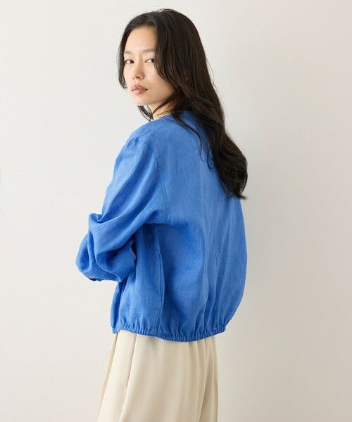 ROPE' / ロペ ブルゾン | ウォッシュリネンジップシャツブルゾン/イージーケア | 詳細10