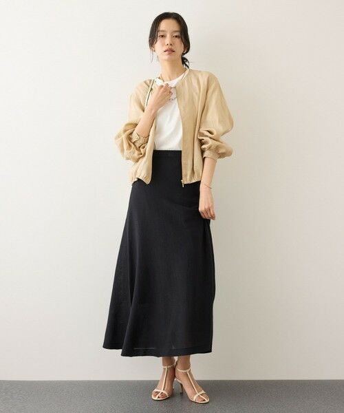 ROPE' / ロペ ブルゾン | ウォッシュリネンジップシャツブルゾン/イージーケア | 詳細13