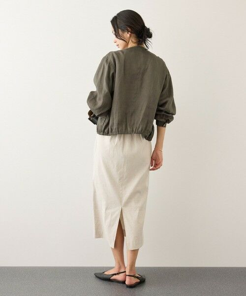 ROPE' / ロペ ブルゾン | ウォッシュリネンジップシャツブルゾン/イージーケア | 詳細14