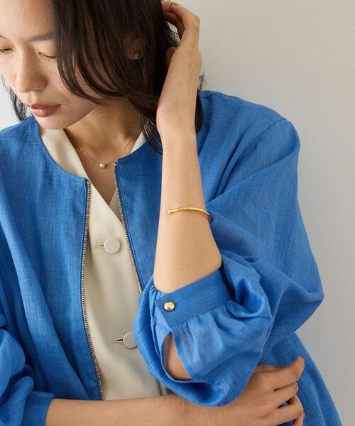 ROPE' / ロペ ブルゾン | ウォッシュリネンジップシャツブルゾン/イージーケア | 詳細18