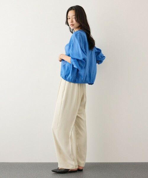 ROPE' / ロペ ブルゾン | ウォッシュリネンジップシャツブルゾン/イージーケア | 詳細20