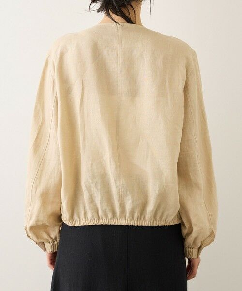 ROPE' / ロペ ブルゾン | ウォッシュリネンジップシャツブルゾン/イージーケア | 詳細23