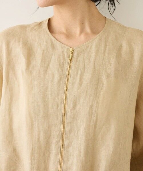 ROPE' / ロペ ブルゾン | ウォッシュリネンジップシャツブルゾン/イージーケア | 詳細24