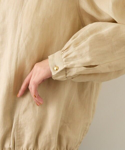 ROPE' / ロペ ブルゾン | ウォッシュリネンジップシャツブルゾン/イージーケア | 詳細25