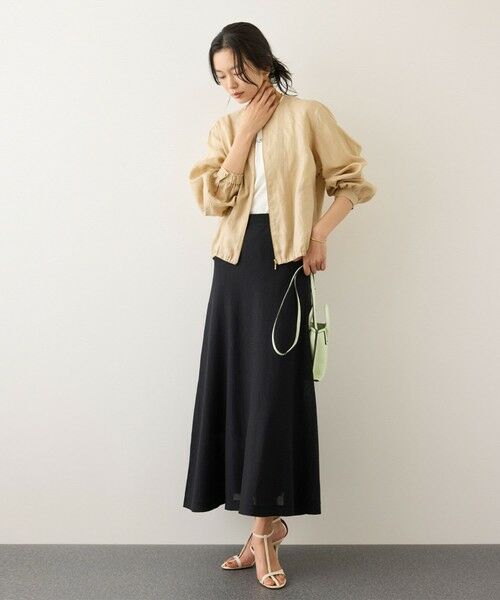 ROPE' / ロペ ブルゾン | ウォッシュリネンジップシャツブルゾン/イージーケア | 詳細8