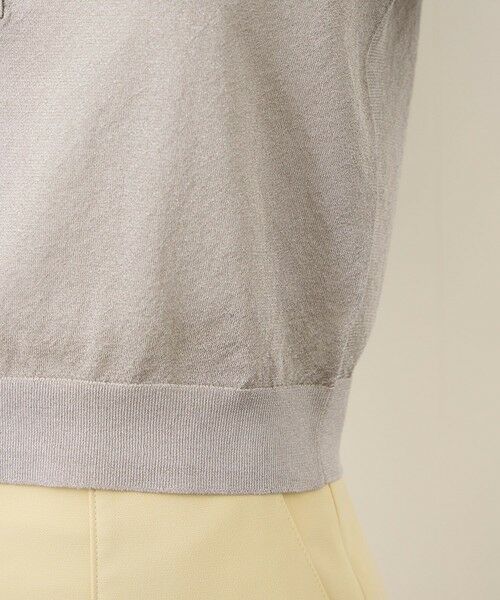 ROPE' / ロペ ニット・セーター | シアーラメポロ襟プルオーバー/イージーケア | 詳細27