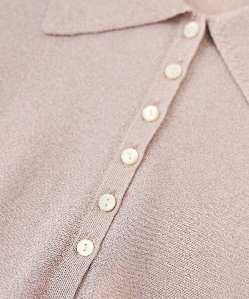 ROPE' / ロペ ニット・セーター | シアーラメポロ襟プルオーバー/イージーケア | 詳細30