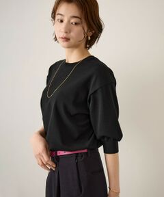 ROPE' / ロペ ニット・セーター | コットンバッグボタンパフスリーブプルオーバー/イージーケア