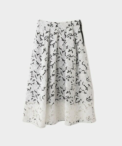 ROPE' / ロペ ミニ・ひざ丈スカート | 【一部店舗限定】【REALM（レルム）】LACE SKIRT｜ウエストタックスカート　26SS | 詳細4