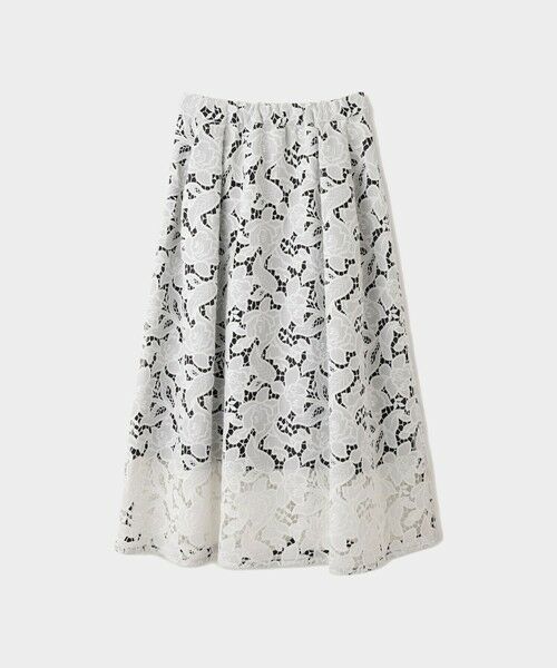 ROPE' / ロペ ミニ・ひざ丈スカート | 【一部店舗限定】【REALM（レルム）】LACE SKIRT｜ウエストタックスカート　26SS | 詳細5