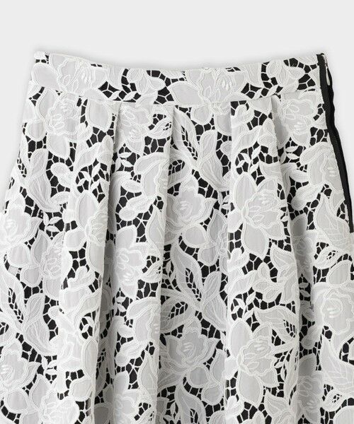 ROPE' / ロペ ミニ・ひざ丈スカート | 【一部店舗限定】【REALM（レルム）】LACE SKIRT｜ウエストタックスカート　26SS | 詳細7