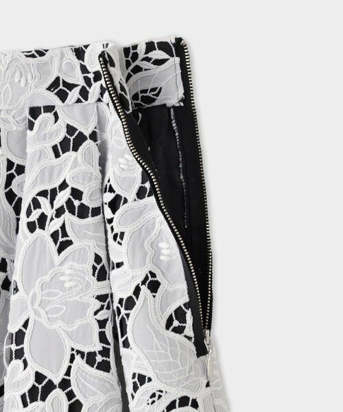 ROPE' / ロペ ミニ・ひざ丈スカート | 【一部店舗限定】【REALM（レルム）】LACE SKIRT｜ウエストタックスカート　26SS | 詳細8