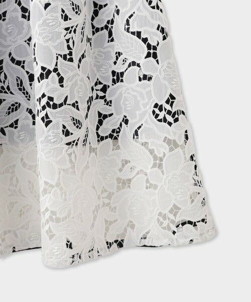 ROPE' / ロペ ミニ・ひざ丈スカート | 【一部店舗限定】【REALM（レルム）】LACE SKIRT｜ウエストタックスカート　26SS | 詳細9