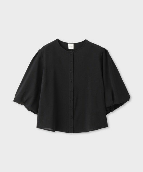 ROPE' / ロペ シャツ・ブラウス | 【一部店舗限定】【REALM（レルム）】PUFF-SLEEVE BLOUSE｜ボリューム袖　26SS（ブラック(01)）